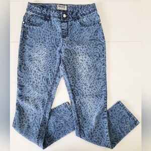 Mudd Animal Print Skinny Leg Jeans Girls Size 14